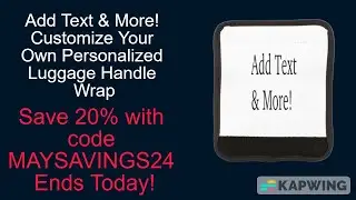 Add Text & More! Customize Your Own Personalized Luggage Handle Wrap #Justinsestore