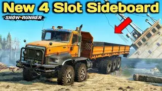 New 4 Slot Sideboard In SnowRunner Season 17 #snowrunner #offroad #truck 