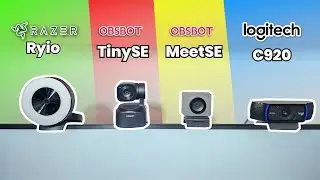 BEST CHEAP WEBCAMS! TinySE vs Meet SE vs Logitech C920 vs Razer Kiyo Comparison