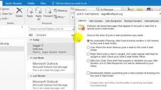 How to block a domain in Outlook