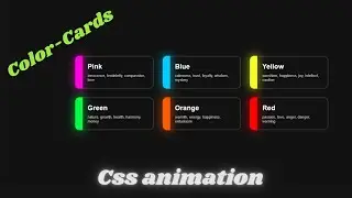 Color Cards amazing effect by css html #css #html #ecommerce #card #coding