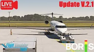 CRJ Pilot Flies The New Updated CRJ V2.1 YYZ-YFC #live #msfs2024 #live