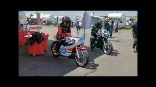 LA-RS 350 (TR3 Yamaha TZ 350 Zentralrohr) Feuertaufe beim freien Training der Odenwald Klassik