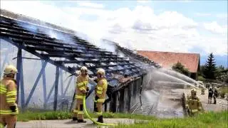 2014-07-05 Brand einer Landwirtschaft am Haunsberg in Obertrum (SL/SL)