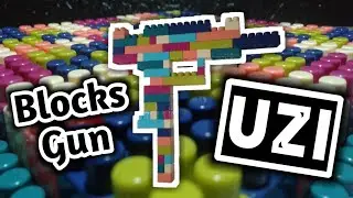 How to make a UZI toy gun with building blocks