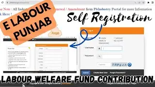 Labour Welfare Fund Contribution Latest Update ||Punjab || One Stop Services by Kartik Sharma ||