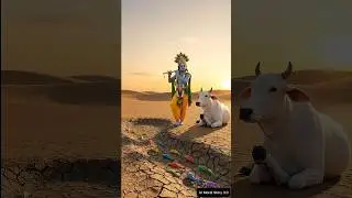When Faith Brought Water to the Desert #lordkrishna #cow #ai