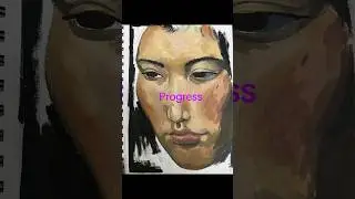 practice painting in my sketchbook