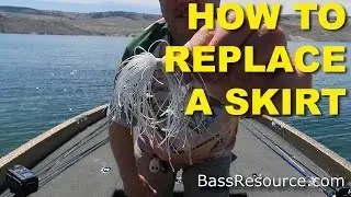 How To Replace A Skirt On A Spinnerbait or Jig | Bass Fishing