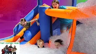 CRAZY OBSTACLE COURSE WITH FOAM!  / That YouTub3 Family