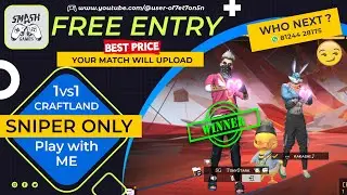 KAKASHI _LOSING  Match😲 | FREE ENTRY 1VS1 (Sniper Only) | SMASH GAMES