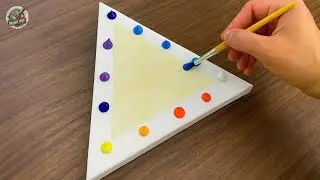 Amazing Acrylic Painting Ideas｜This Triangle Art Trick Will Blow Your Mind! | Easy Tutorial