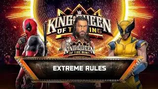 Deadpool Vs Roman Reigns Vs Wolverine - Extreme Rules Match At WWE Night Of Champions