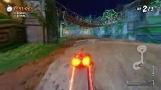 EASIEST WAY TO BEAT CTR DEVELOPER TIME TRIAL IN TIGER TEMPLE USING SPEED