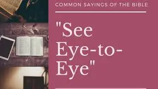 Common Sayings from the Bible: 
