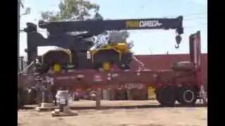 CRANE FLAT RACK LOADING