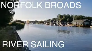 Sailing boats on the Norfolk Broads