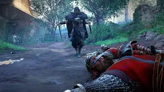 Assassin's Creed Valhalla - Parkour and One-Handed Sword Combat Free Roam Gameplay