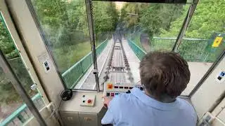 Cable car journey to Petrin hill Prague  #petrinhill #prague #visitprague