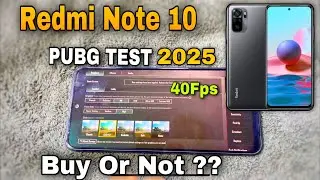 Redmi Note 10 Pubg Test 2025 !!😍🤯 | Buy Or Not ? | Redmi Note 10 Pubg Fps Test | Battery & Gyro Test