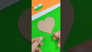 DIY Independence Day badge 🇮🇳🤩 #shorts