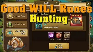 Summoners War - 50 Will Runes Crafts!!! Getting speed in the non-legendary rune