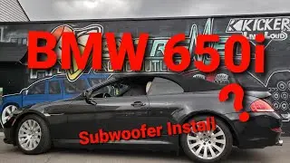 2008 BMW 650i Amplifier install must watch whole video unless subwoofer