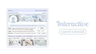 blue interactive carrd tutorial - cr chiggiri