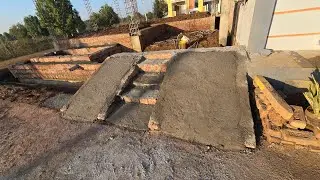 Size of septic tank for 10 members ramp slope for car parking 