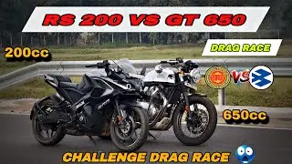 Pulsar Rs200 Vs Continental GT650 | Drag Race 😱 | Highway Battle |