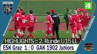 🔴 U15 LL ⚽️ ESK Graz 🆚 GAK 1902 Juniors U14 vom 2.4.2023