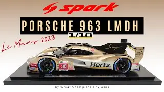 Hertz Team Jota Porsche Le Mans 2023 — обзор и распаковка модели Spark 1/18