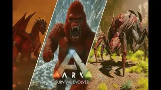 Defeating ALL 3 Alpha Bosses in ARK Survival Evolved! | Broodmother, Megapithecus & Dragon #ark