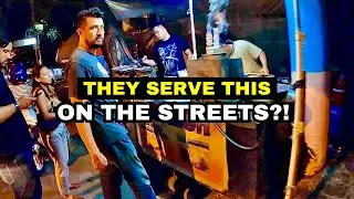 We walked here for this⁉️ Filipino owned Hummus Elijah serves Knafeh. Manila midnight street food