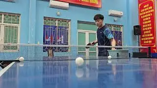 Practicing pendulum serve ZJK style 🏓