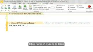 WinDev Tabela for each row of percorrer