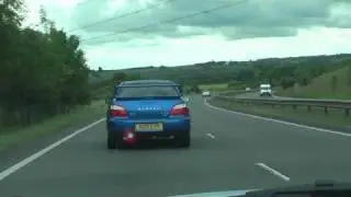 Bee*R Rev limiter launch control flames Subaru Impreza WRX STi Blitz Nur Spec R exhaust