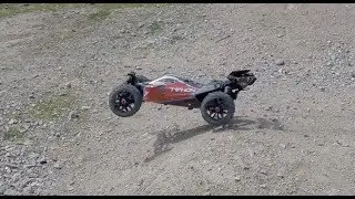 Arrma Typhon 3s BLX - 1/8 Buggy on 3s - bashing, speed runs, jumps and crashes