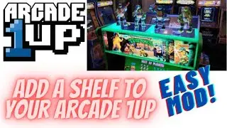Arcade 1Up top shelf. Easy mod! Display Collectables and Arcade Stuff! Game Room, Home Arcade decor'