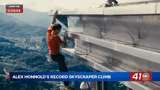 Alex Honnold completes record-breaking rope-free climb of Taipei 101