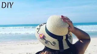 DIY🌞Chapéu de praia personalizado