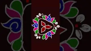 Special rangoli🌺||🌼daily muggulu 🌼Lotus Rangoli 🌺||🌼 Flower rangolis🌺|rangolis||#Rangoliby Bandita