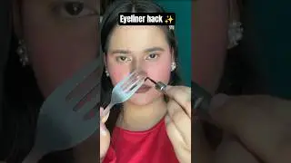 Eyeliner hack ✨ #dailyshorts #trendy #makeup #new #hack #makeuptutorial #tutorial #eyeliner #shorts