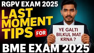 Last Moment Tips For Basic Mechanical Engineering Exam | Rgpv BME Exam 2025 | 2nd Sem Must watch