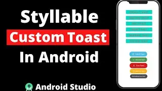 Custom Toast in Android Studio in Hindi | Custom Toasty Library in Android Studio | Toast in Android