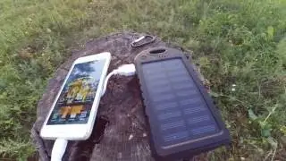 Power Bank на солнечных батареях Solar Power Bank 5000mAh, обзор, функции, возможности, емкость