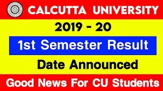Calcutta University | CU Notice | How to check CU 1st semester results 2020 | CU Results 2020