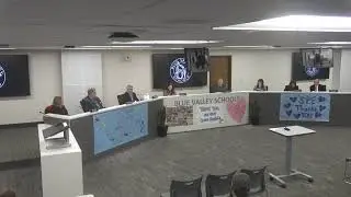 Blue Valley Board of Education Meeting 1-12-2026