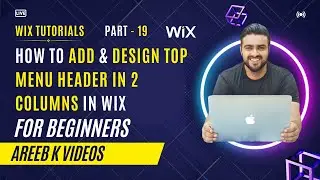 How To Add & Design Top Menu Header in Wix | Wix Header Menu | Design Header in Wix | What is Wix ?