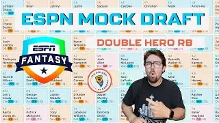 ESPN Fantasy Football Mock Draft 2025 |10-Team PPR Breakdown (Double Hero RB Strategy)